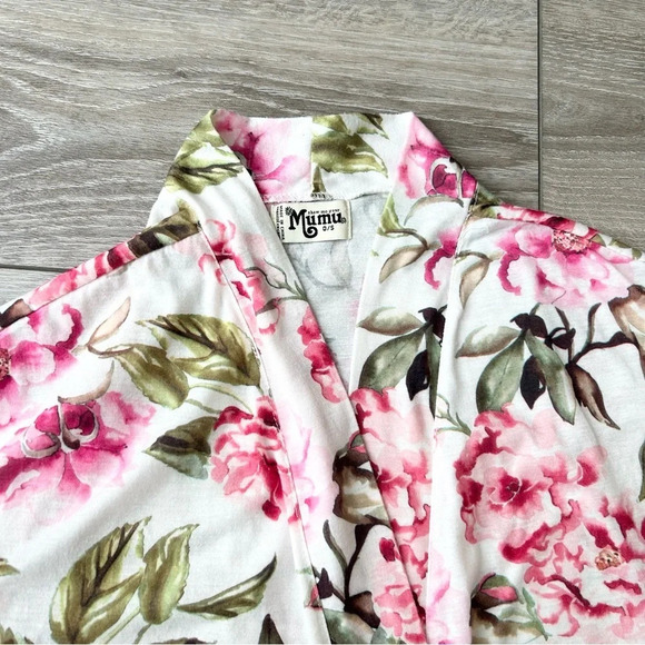 SHOW ME YOUR MUMU Brie robe Garden of blooms Short  Kimono Robe - Picture 7 of 13